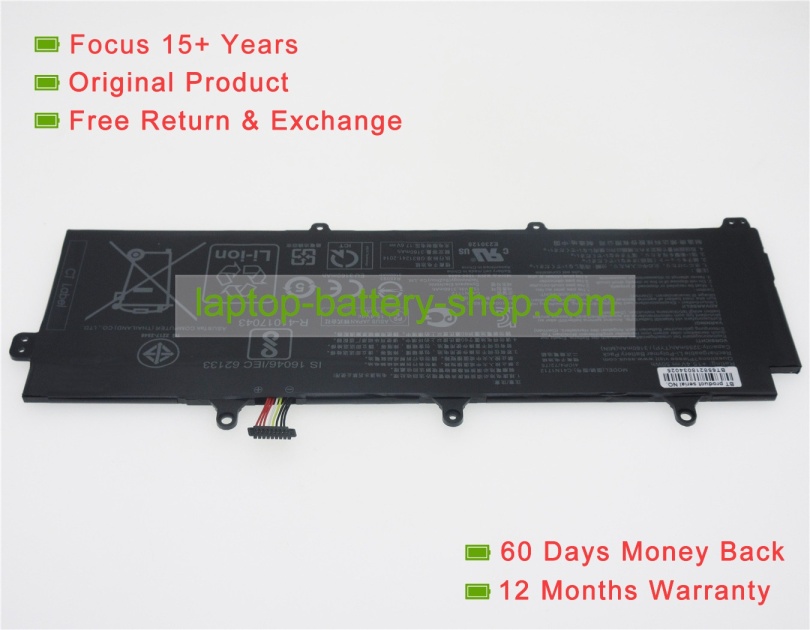 Asus C41N1712, 4ICP4/72/75 15.4V 3160mAh original batteries - Click Image to Close