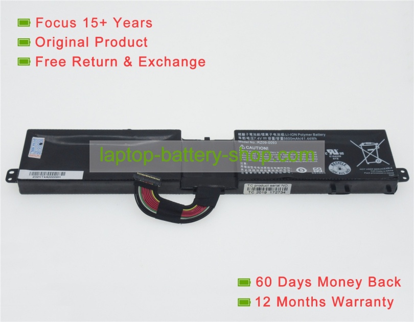 Razer RZ09-0093 7.6V 5400mAh replacement batteries - Click Image to Close