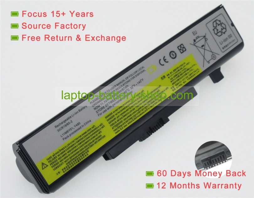 Lenovo L11S6Y01, L11M6Y01 11.1V 6600mAh replacement batteries - Click Image to Close