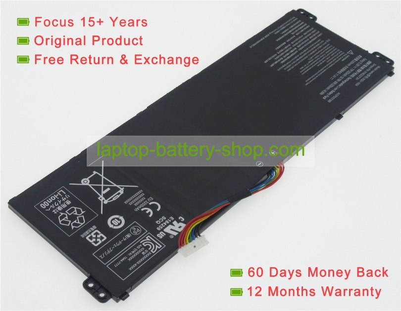 Founder SQU-1604, 916Q2272H 15.28V 3320mAh replacement batteries - Click Image to Close