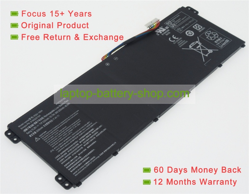 Founder SQU-1604, 916Q2272H 15.28V 3320mAh replacement batteries - Click Image to Close