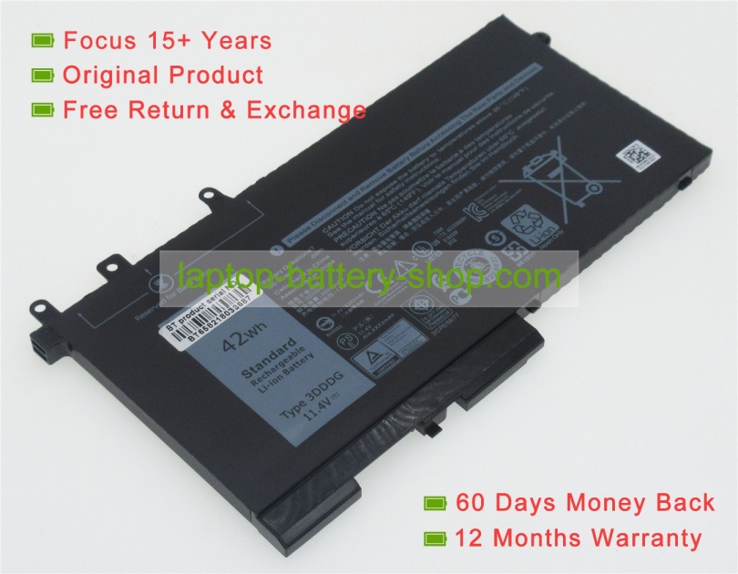 Dell GD1JP, 93FTF 11.4V 3500mAh original batteries - Click Image to Close