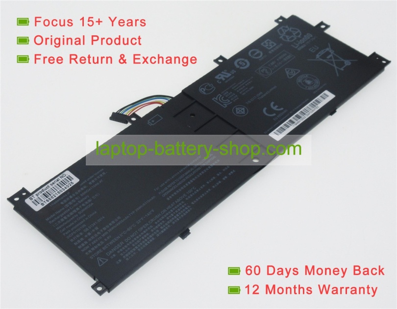 Lenovo GB 31241-2014, BSNO4170A5-AT 7.68V 4955mAh replacement batteries - Click Image to Close