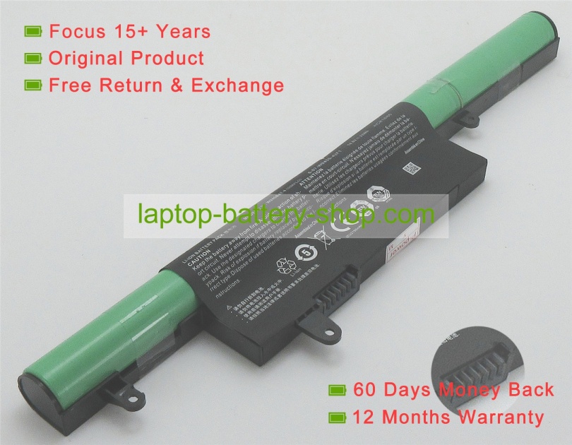 Clevo 6-87-W945S-42F, W945BAT-4 14.8V 2200mAh replacement batteries - Click Image to Close