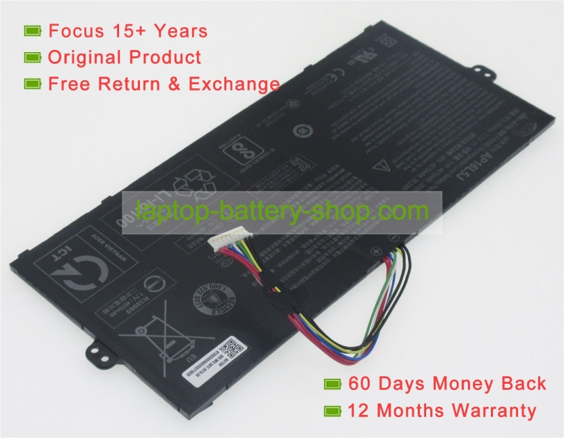 Acer AP16L5J, 2ICP4/91/91 7.7V 4670mAh original batteries - Click Image to Close