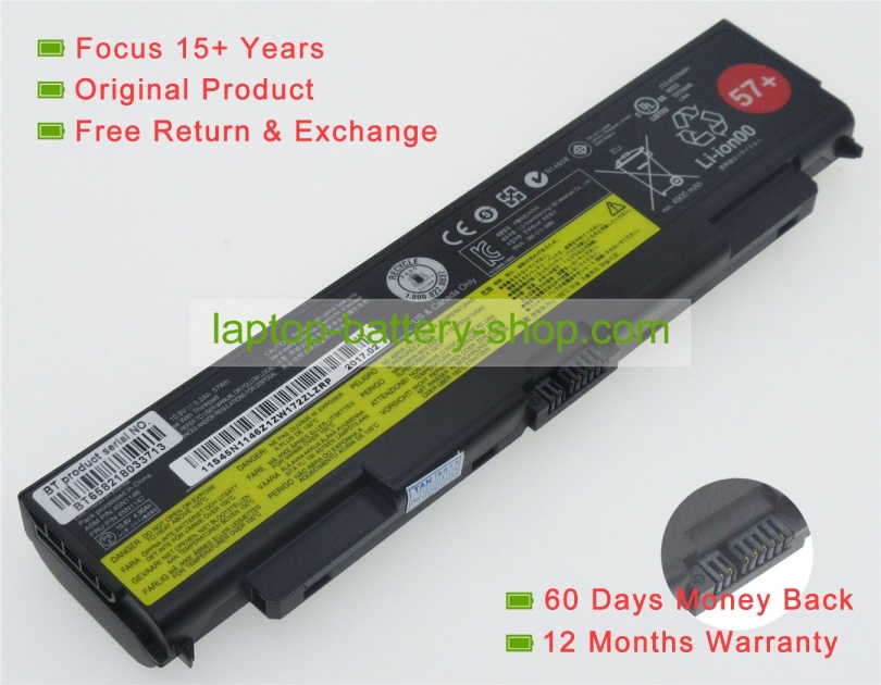 Lenovo 3ICR19/65-2, 45N1152 10.8V 5200mAh original batteries - Click Image to Close