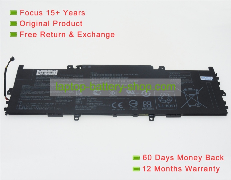 Asus 4ICP4/72/75, C41N1715 15.4V 3255mAh original batteries - Click Image to Close