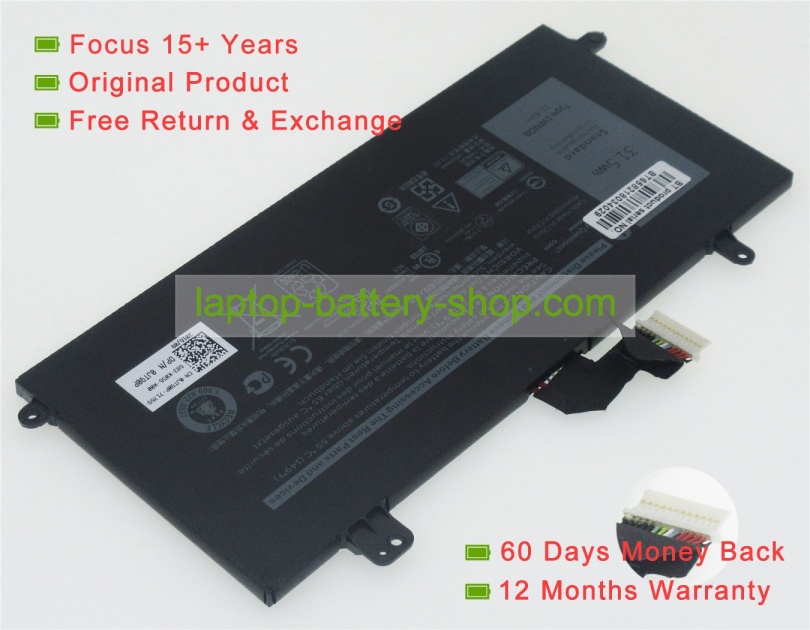 Dell 1WND8 11.4V 2622mAh replacement batteries - Click Image to Close