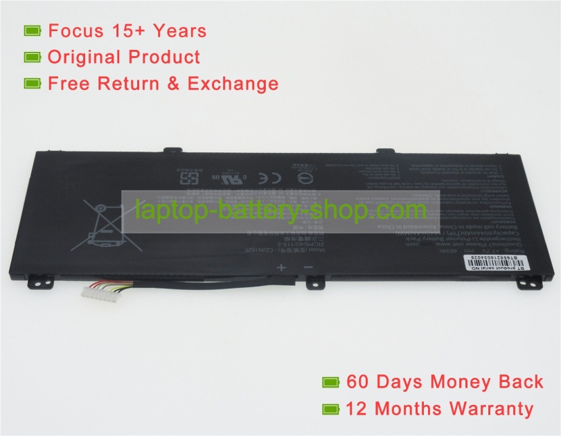 Asus C22N1626, 0B200-02440100 7.7V 6044mAh replacement batteries - Click Image to Close