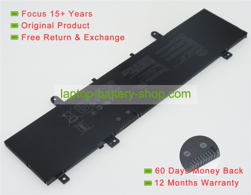 Asus B31N1632, 0B200-02540000 11.55V 3727mAh original batteries - Click Image to Close