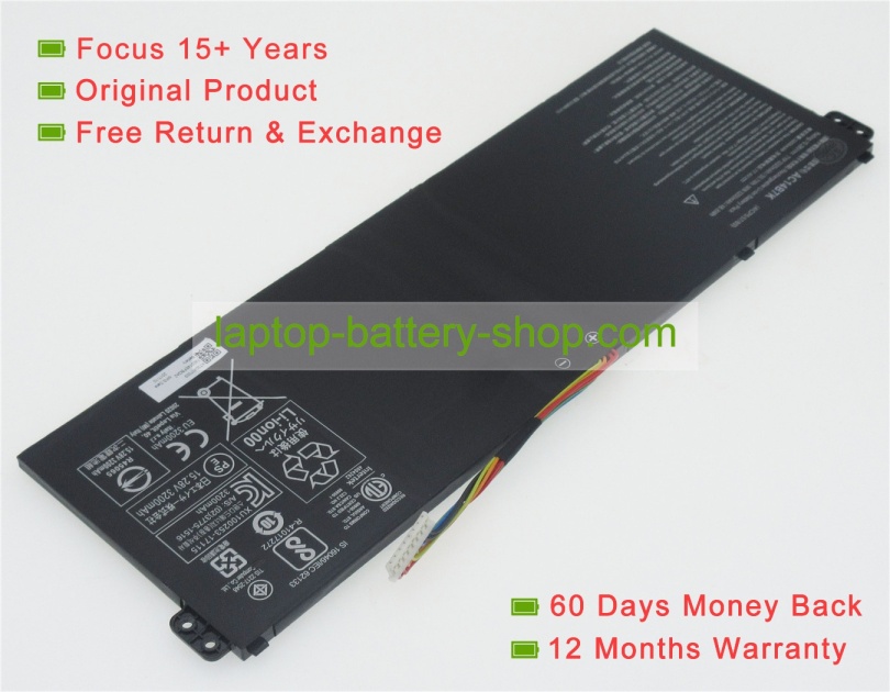 Acer AC14B7K, KT.00407.006 15.28V 3320mAh original batteries - Click Image to Close