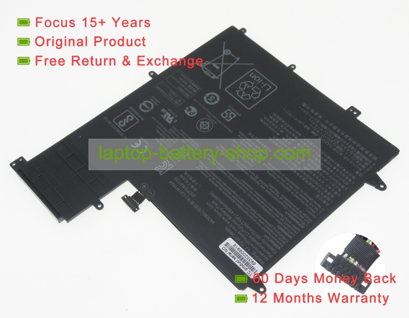 Asus 0B200-02420000, C21N1624 7.7V 5070mAh original batteries - Click Image to Close