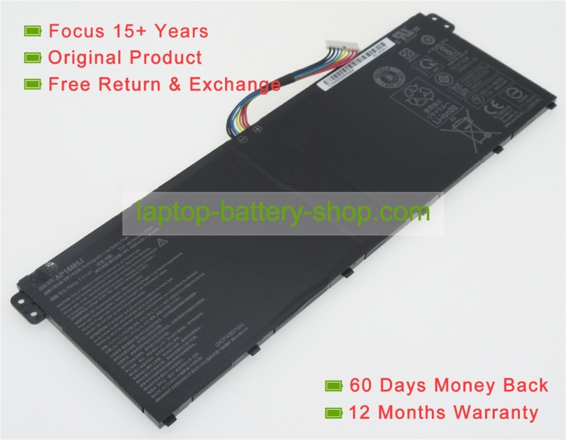 Acer AP16M5J, KT.00205.004 7.7V 4810mAh original batteries - Click Image to Close