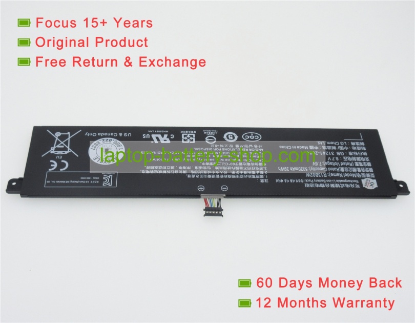 Xiaomi R13B01W, R13B02W 7.66V 5230mAh replacement batteries - Click Image to Close