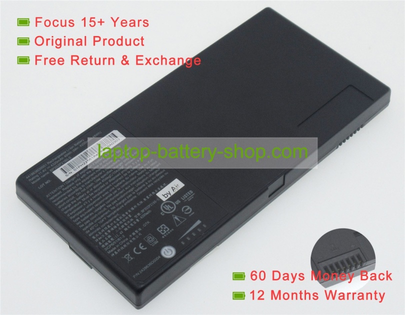 Getac BO3S2P2160-S, BP3S2P2160-S 11.4V 4320mAh replacement batteries - Click Image to Close