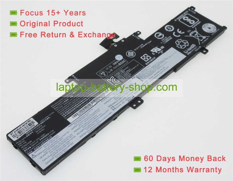Lenovo L17C3P53, SB10K97627 11.1V 4120mAh original batteries - Click Image to Close