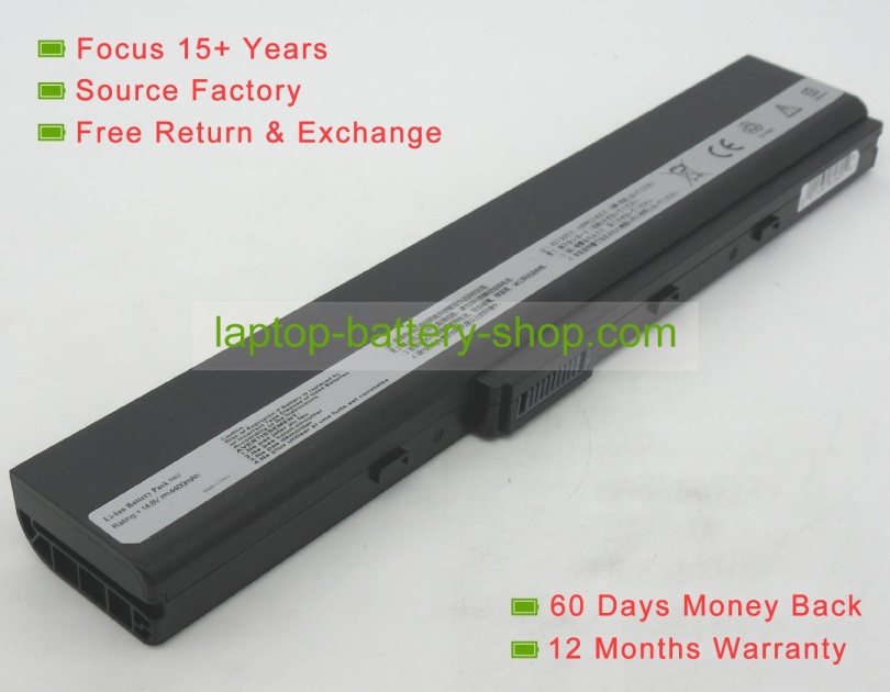 Asus A32-N82, A42-N82 14.4V 4400mAh replacement batteries - Click Image to Close