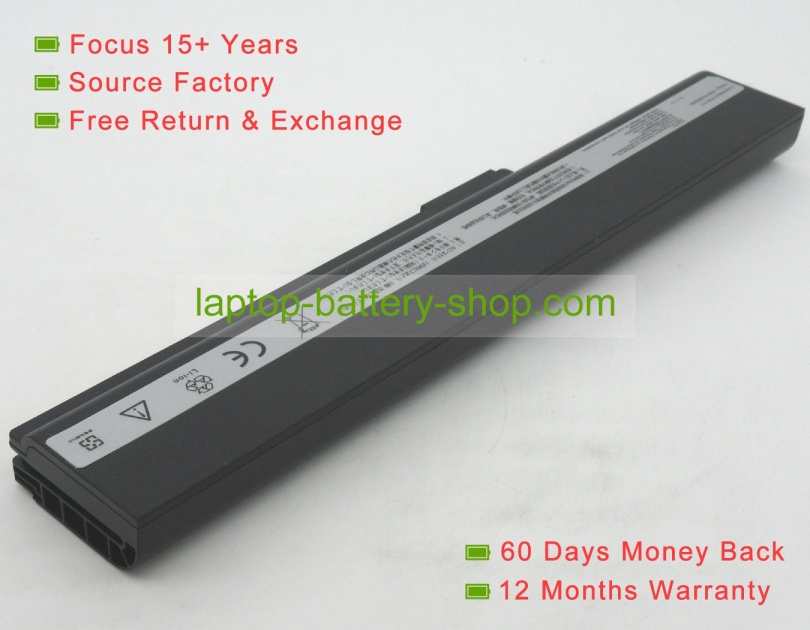 Asus A32-N82, A42-N82 14.4V 4400mAh replacement batteries - Click Image to Close