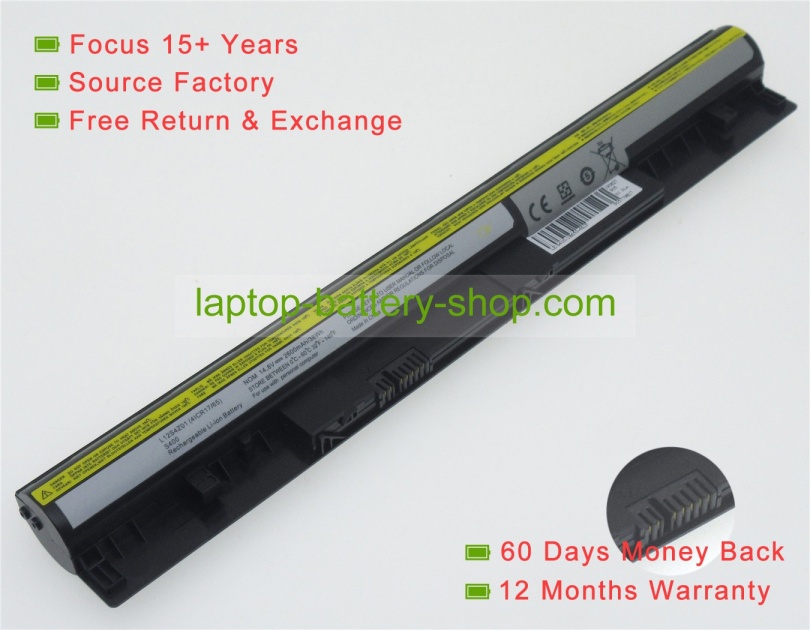 Lenovo 4ICR17/65, L12S4Z01 14.8V 2600mAh replacement batteries - Click Image to Close