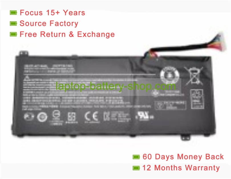 Acer AC14A8L, 3ICP7/61/80 11.4V 4605mAh replacement batteries - Click Image to Close