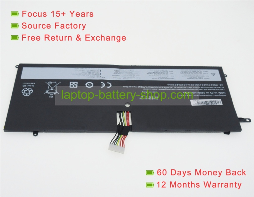 Lenovo 45N1070, 45N1071 14.8V 3100mAh replacement batteries - Click Image to Close