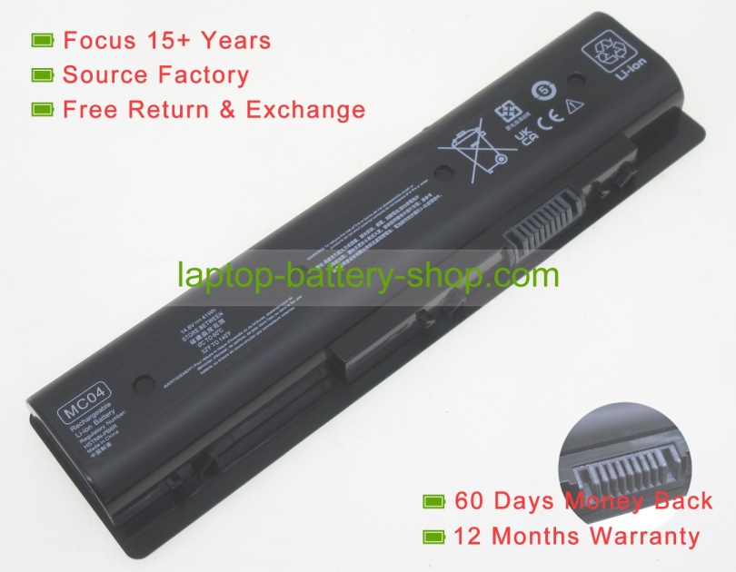 Hp 806953-851, HSTNN-PB6R 14.4V 2200mAh replacement batteries - Click Image to Close