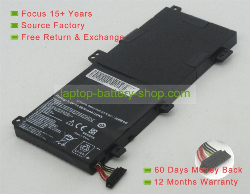 Asus C21NI333, 0B200-00860300 7.5V 5000mAh replacement batteries - Click Image to Close