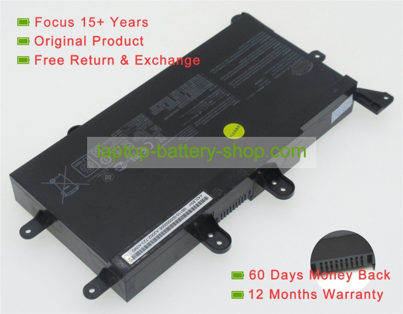 Asus A42L85H, A42N1713 14.4V 5000mAh replacement batteries - Click Image to Close