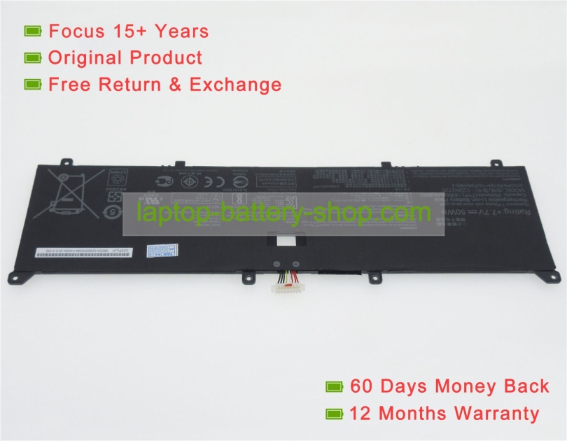 Asus C22N1720, C22PYJH 7.7V 6500mAh replacement batteries - Click Image to Close