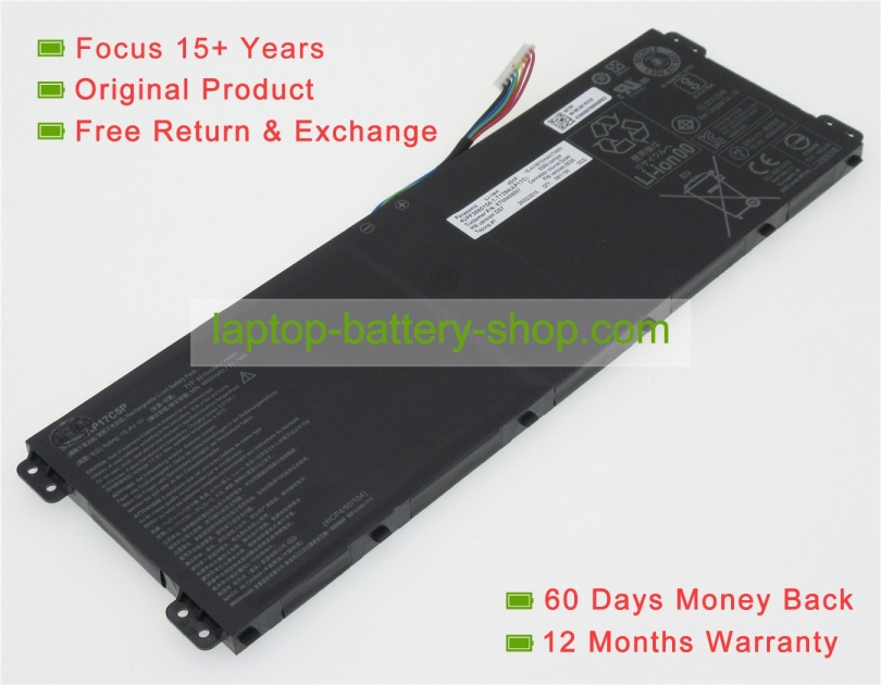 Acer AP17C5P, 4UPF3880104-1-T1394 15.4V 4810mAh original batteries - Click Image to Close