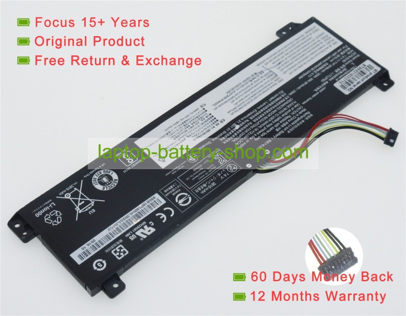 Lenovo L17L2PB3, L17M2PB3 7.5V 4000mAh original batteries - Click Image to Close