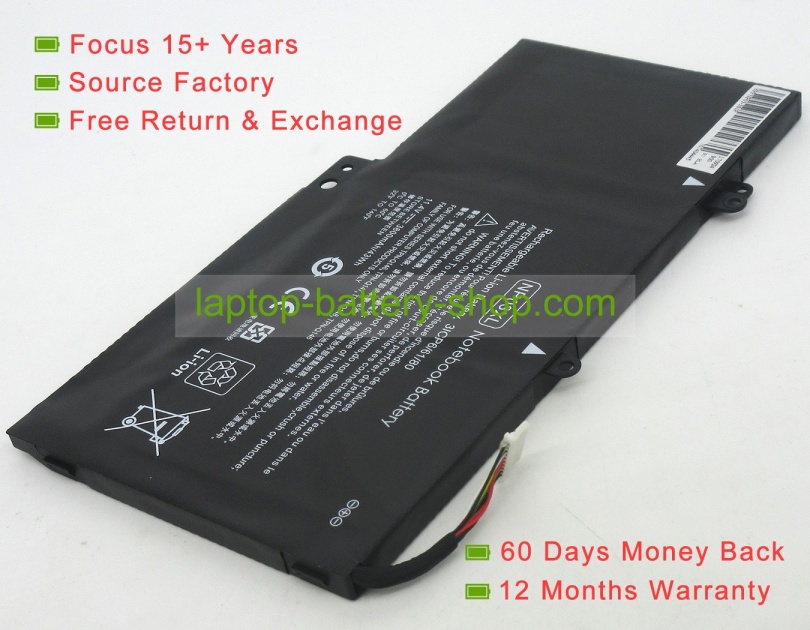 Hp 761230-005, 760944-421 11.4V 3800mAh replacement batteries - Click Image to Close