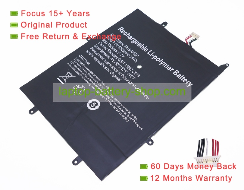 Chuwi 32160205P, 34170250P 7.6V 5000mAh original batteries - Click Image to Close