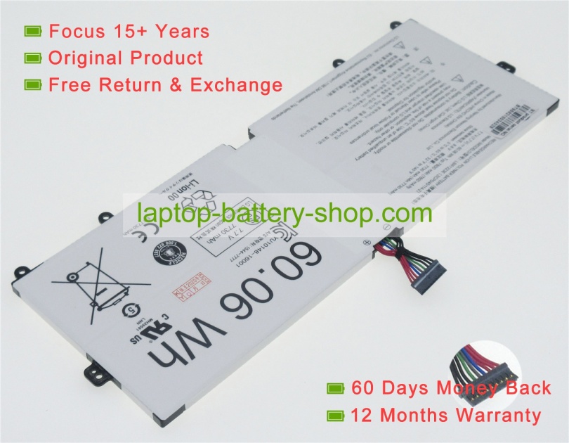 Lg LBR1223E, 2ICP5/45/114-2 7.7V 7800mAh replacement batteries - Click Image to Close