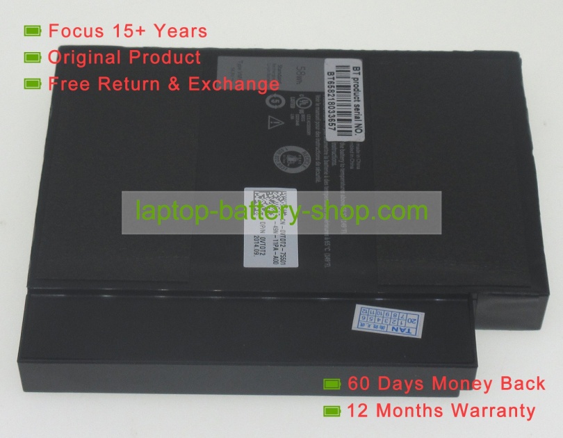 Dell VMYGJ, JNT6D 14.8V 3900mAh replacement batteries - Click Image to Close