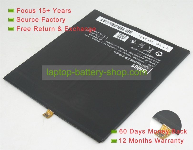 Xiaomi BM61 3.84V 6010mAh replacement batteries - Click Image to Close