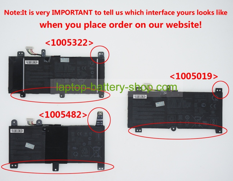 Asus 0B200-02940000, C41N1731-2 15.4V 4335mAh original batteries - Click Image to Close