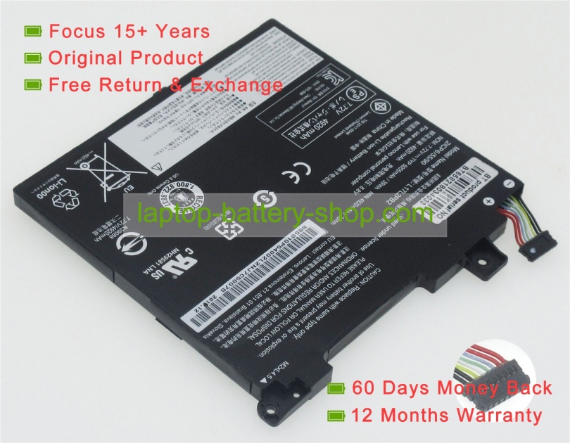 Lenovo L17L2PB2, L17C2PB2 7.72V 5055mAh original batteries - Click Image to Close