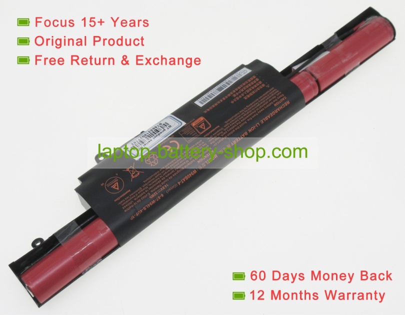 Clevo W940BAT-4, 6-87-W940S-42F-1 14.8V 2200mAh replacement batteries - Click Image to Close