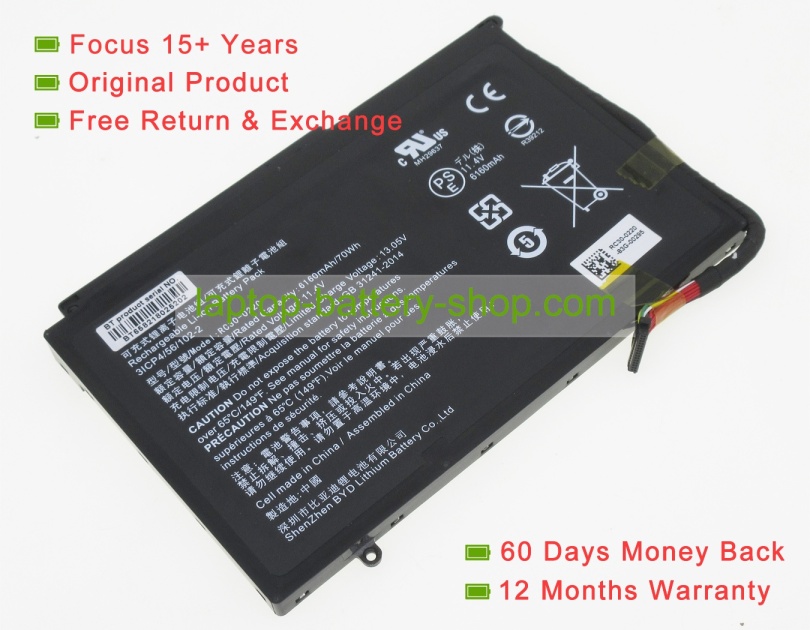 Razer RC30-0220 11.4V 6160mAh original batteries - Click Image to Close