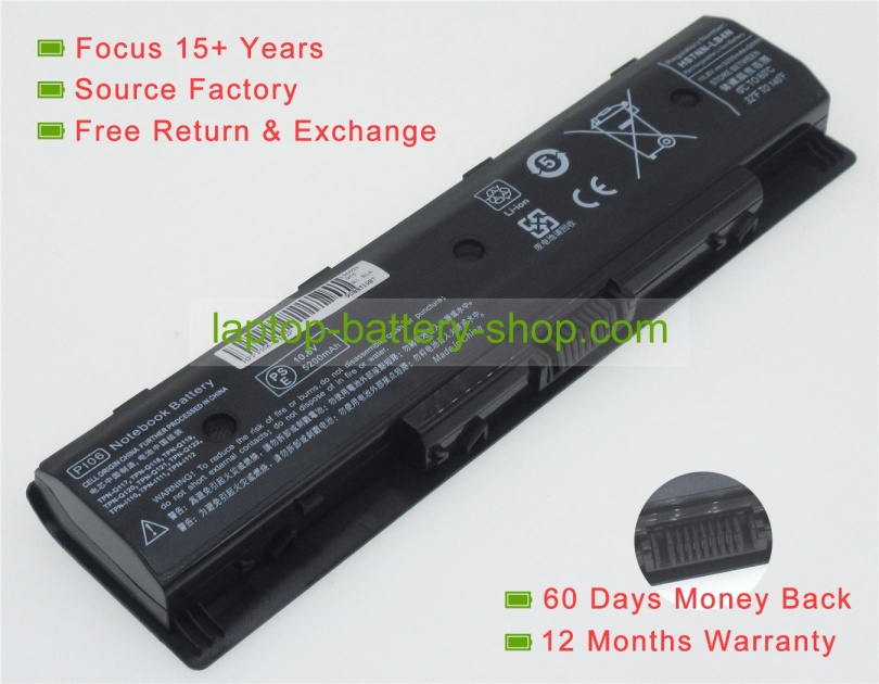 Hp 593553-001, PI06 10.8V 4200mAh replacement batteries - Click Image to Close