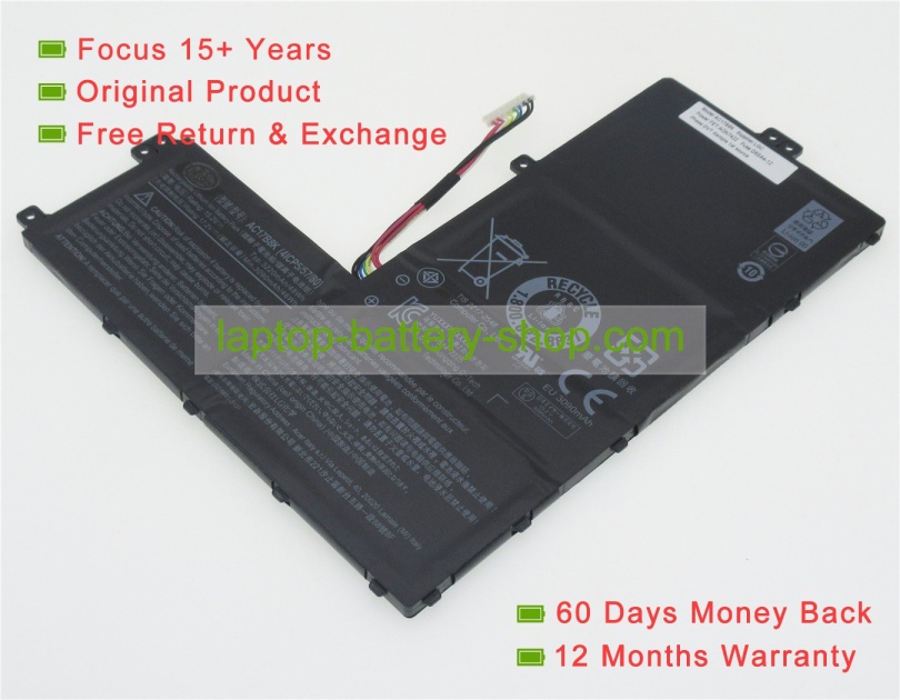 Acer 4ICP5/57/81, AC17B8K 15.2V 3220mAh original batteries - Click Image to Close
