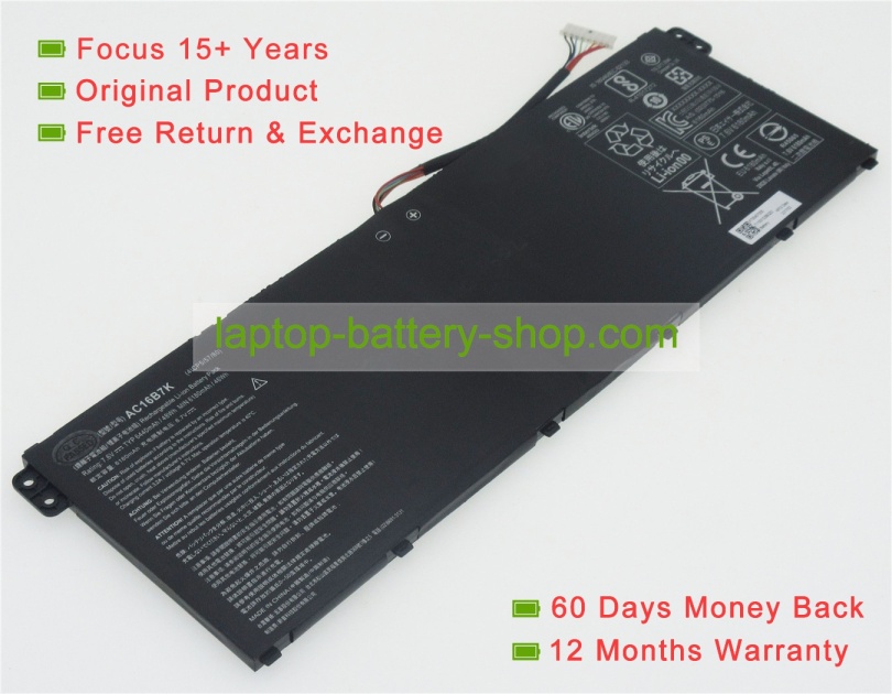 Acer AC16B7K, AC16B8K 7.4V 6180mAh original batteries - Click Image to Close