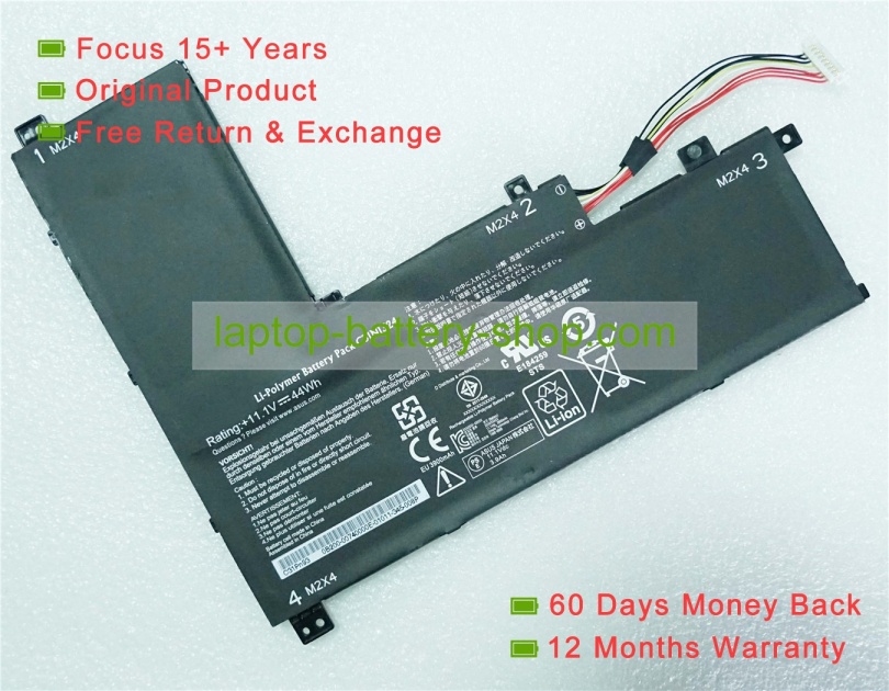 Asus C31N1324, C31Pn93 11.1V 3900mAh replacement batteries - Click Image to Close