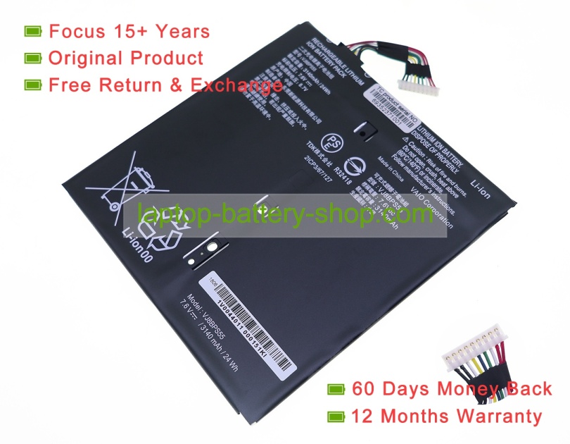 Sony VJ8BPS55 7.6V 3140mAh original batteries - Click Image to Close