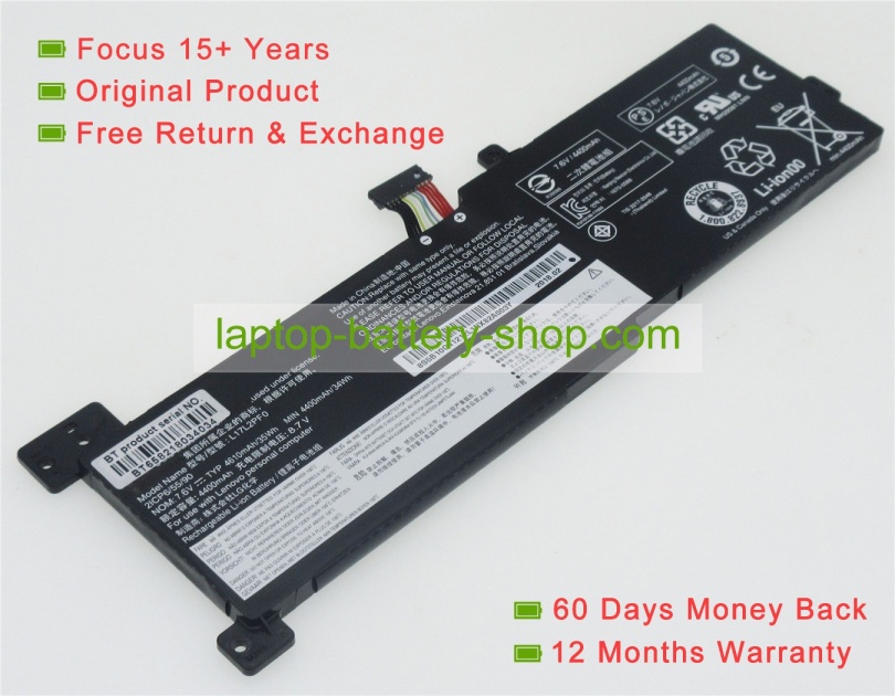 Lenovo L17L2PF0, 5B10R24750 7.5V 4670mAh replacement batteries - Click Image to Close