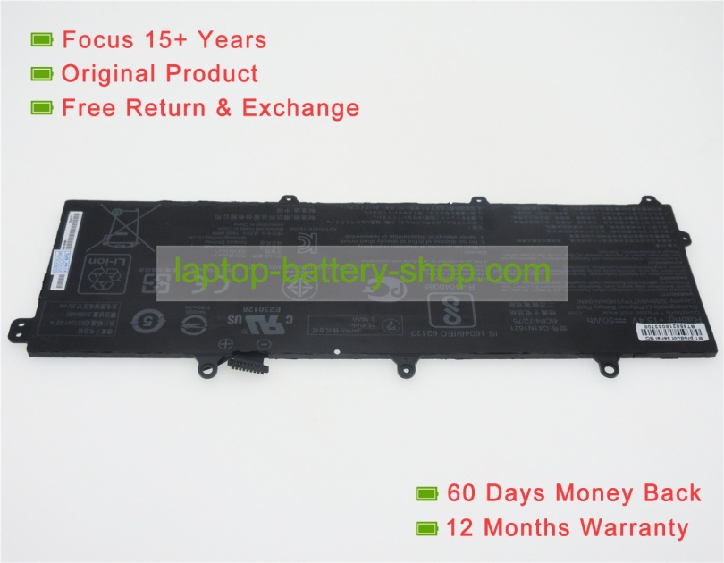 Asus 0B200-02380000, C41N1621 15.4V 3255mAh replacement batteries - Click Image to Close