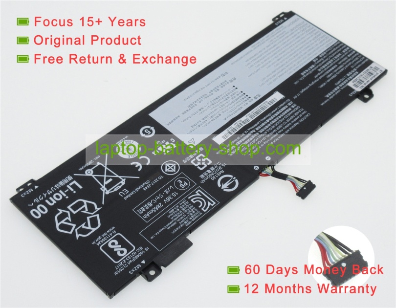 Lenovo L17C4PF0, L17M4PF0 15.36V 2965mAh original batteries - Click Image to Close