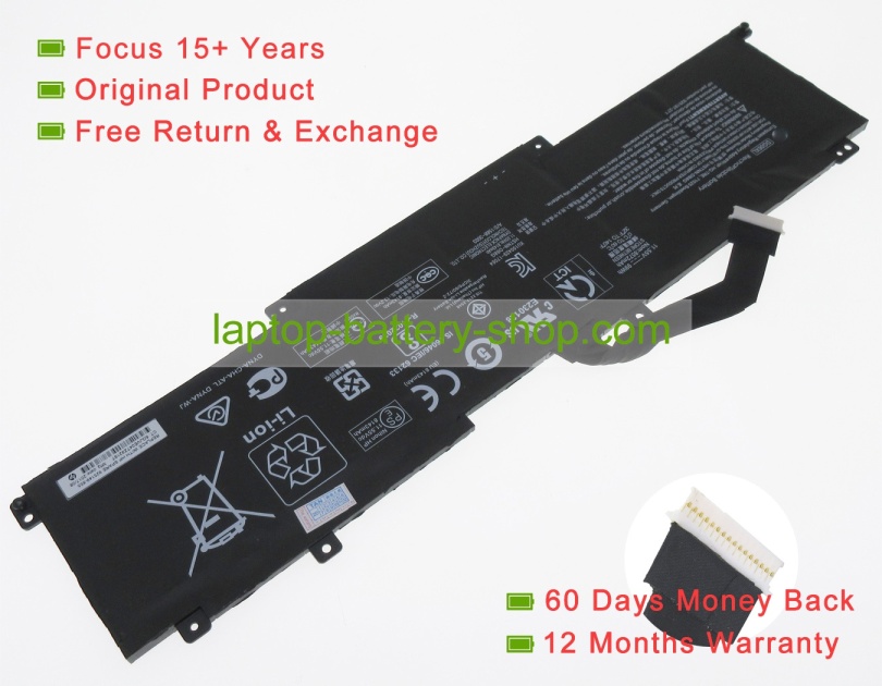 Hp HSTNN-DB8G, DG06XL 11.55V 8572mAh original batteries - Click Image to Close