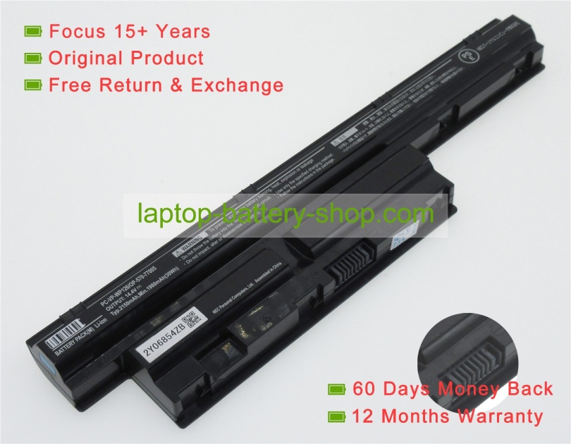 Nec PC-VP-WP128, OP-570-77005 14.4V 2150mAh replacement batteries - Click Image to Close